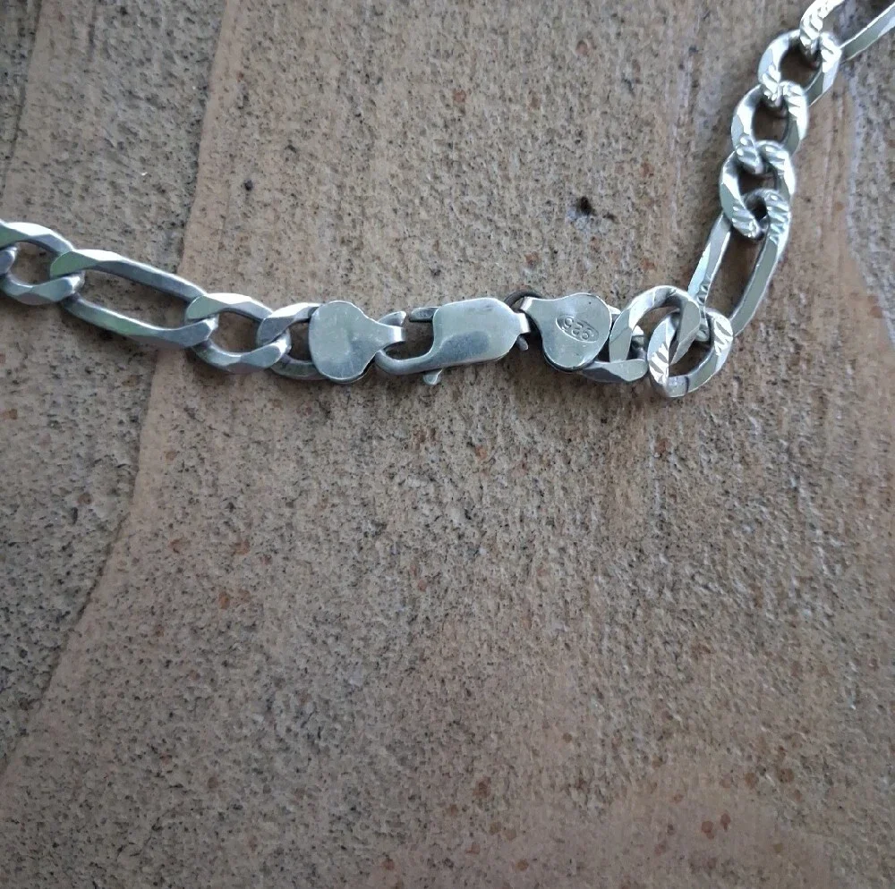 Silver 925 Cross Pendant Necklace - Polished Silver Tone